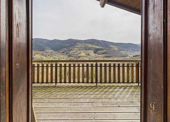 Terrasse, Vue Sur Les Montagnes Et Parking Apartmán Bussang